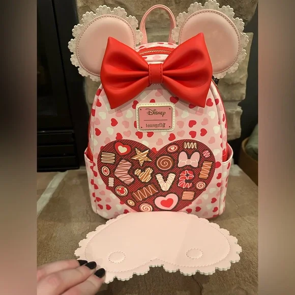 Adorable Loungefly Minnie and Mickey Mini Backpack ❤️ 💖 - Picture 3 of 9